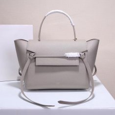 Celine Belt Bag Light Grey Epsom Leather Tote Handbag
