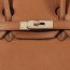 Hermes 30cm Birkin Bag Togo Leather with Strap Light Coffee Gold