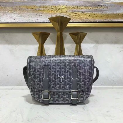 Goyard Belvedere Dark Grey Messenger Bag