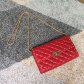Valentino Free Rockstud Spike Chain Bag Red