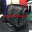 YSL Top Handle Shoulder Bag 24cm Black Black