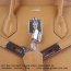 Hermes Birkin 35cm cattle skin vein Handbags light coffee silver