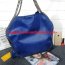 Stella McCartney Falabella Shaggy 37cm Shoulder Bag Blue Gunmetal