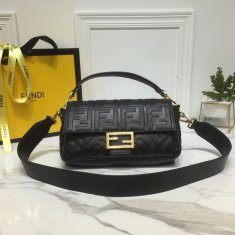 Fendi Baguette Medium Bag 8BS600 Black