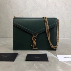 YSL Cassandra Chain Bag Green 22cm