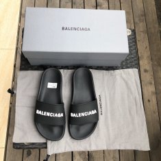 Balenciaga flat shoes Black white