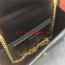 YSL Smooth Leather Tassel Chain Bag 24cm Black