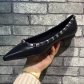 Valentino Garavani Rockstud Black Leather Flats Size 35-42