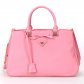 Prada 2244 Tote Bag In Cherry Pink