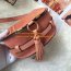 Chloe Marcie Pink Suede Crossbody Bag Size 19cm and 24cm