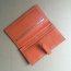 Hermes calf leather Wallet H005 in orange