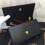 YSL Small Chain Leather Bag 17cm Black Gold