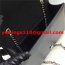 YSL Tassel Chain Bag 22cm Smooth Leather Black Silver