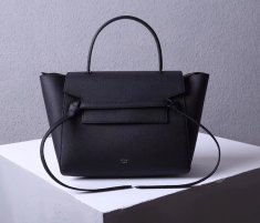 Celine Belt Bag Black Epsom Leather Tote Handbag