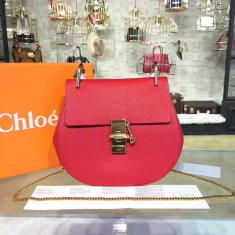 Chloe Drew Crossbody Bag Large 23cm Red
