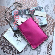 Stella McCartney Crossbody Phone Pouch Bag Hot Pink