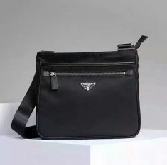 Prada Men's Canvas Crossbody Bag VA251 Black