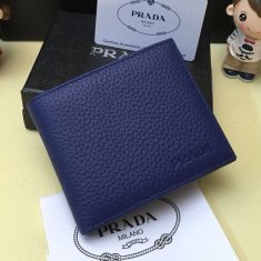Prada Men's Leather Wallet 0335 Blue