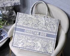 Best Christian Dior CD Book Tote Grey High Quality Bags