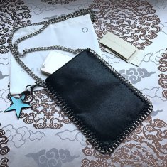 Stella McCartney Crossbody Phone Pouch Bag Black