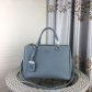 Prada Leather Handbag Double Zip Tote 2278 Light Blue