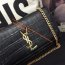 YSL Croco Classic 24cm Chain Bag Black Gold