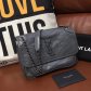 YSL Small Niki Chain Shoulder Bag 22cm Dark Grey