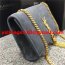 YSL Tassel Chain Bag 22cm Suede Leather Grey