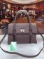 Prada Leather Handbag 2758 Grey