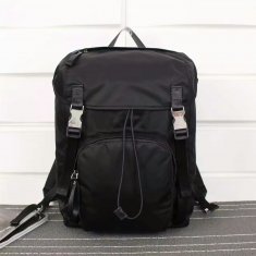 Prada Canvas Backpack V135 Black