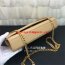 YSL Caviar Leather Chain Bag 22cm Apricot Gold