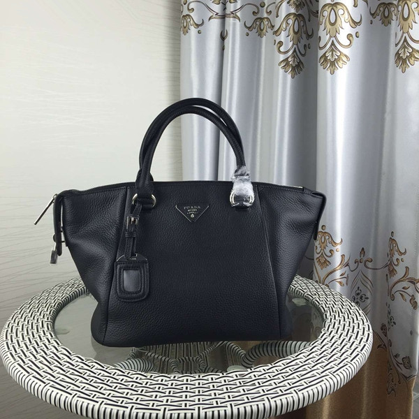 Prada Leather Handbag 1128 Black [prada-1128 black] - $306.10 ...