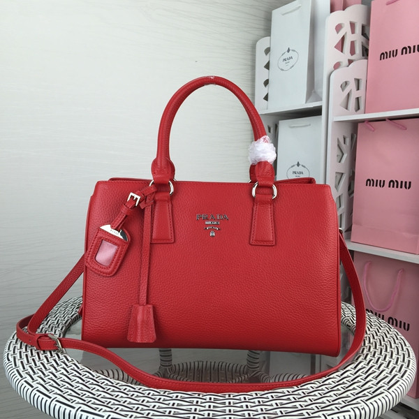Prada Leather Handbag 2970 Red [prada-914513] - $276.50 : Wholesale ...